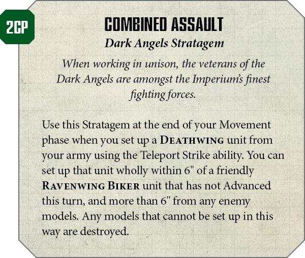 Dark Angels' Combo