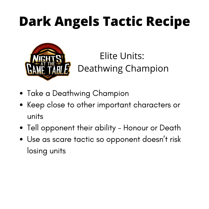 Dark Angels Tactics