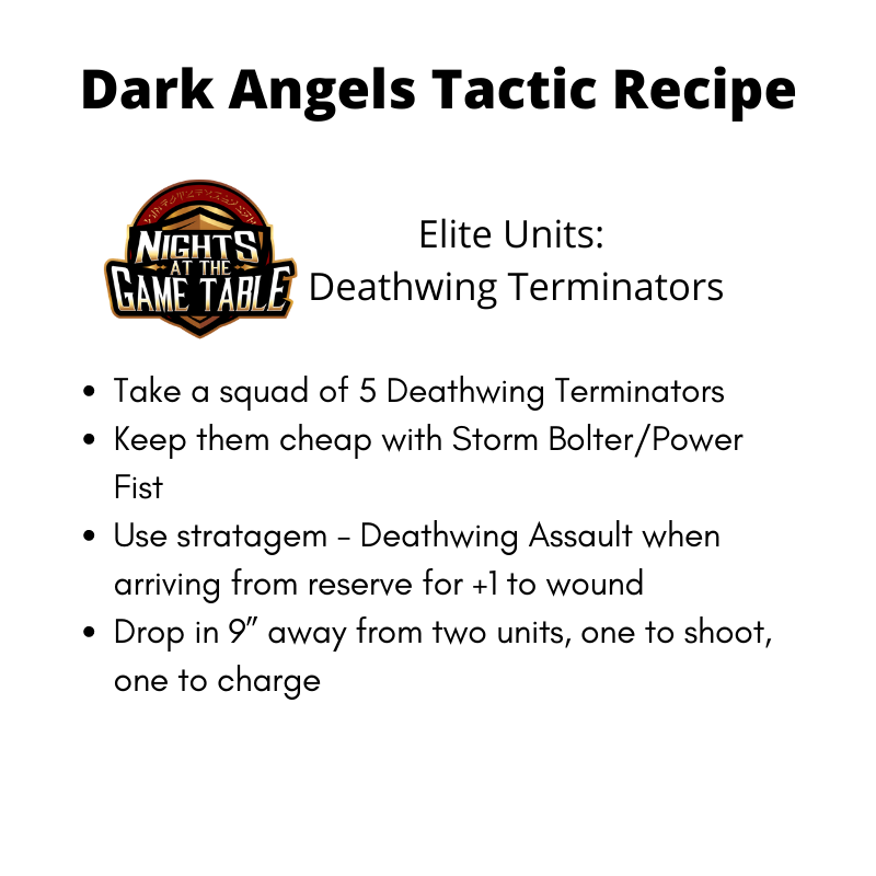 Dark Angels Tactics