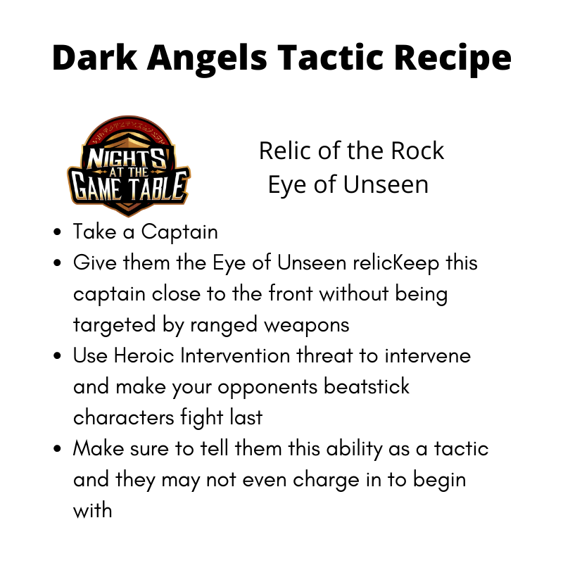 Dark Angels Tactics