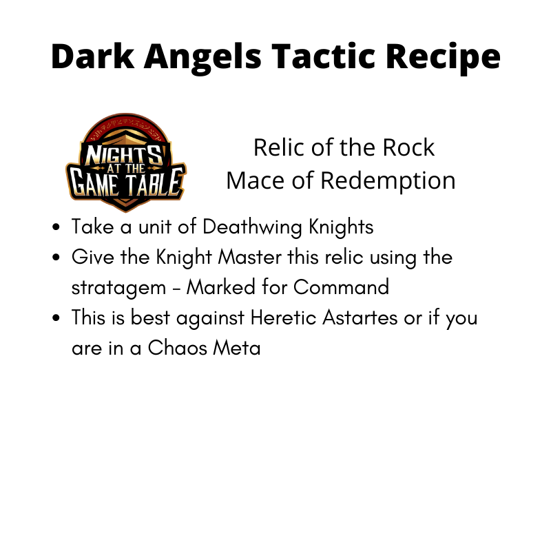 Dark Angels Tactics