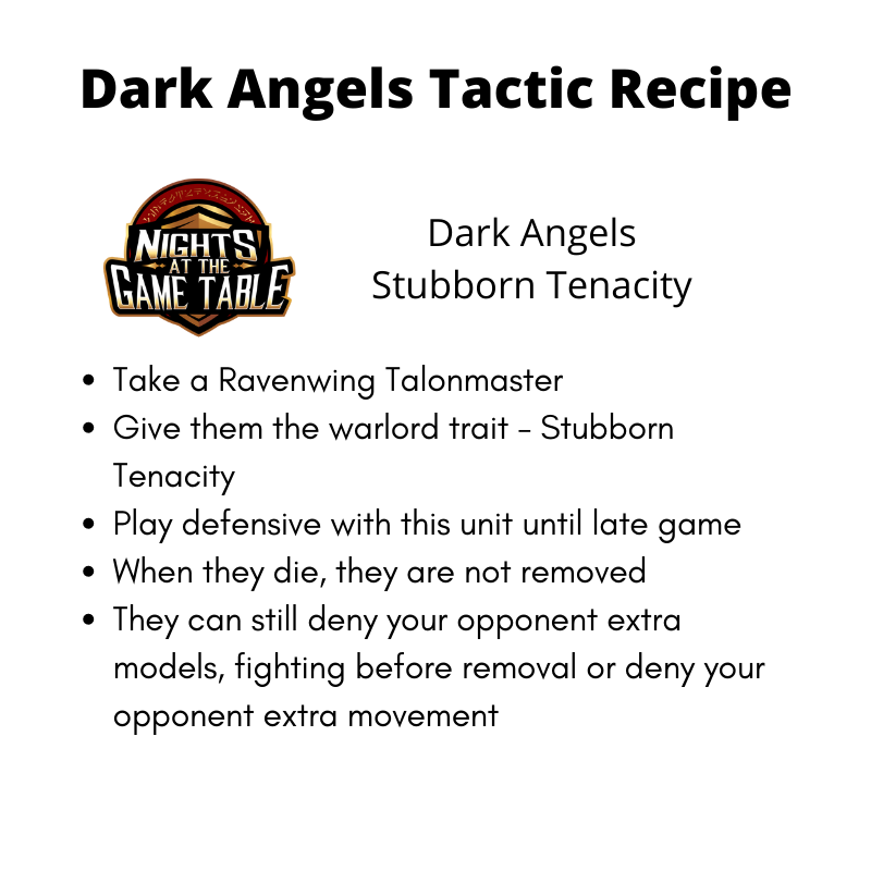 Dark Angels Tactics