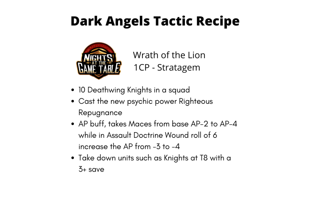 dark angels chapter tactics